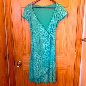 RARE! Fresh Produce Wrap Dress in Mint Green